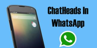 how to enable chat head feature in whatsapp no root